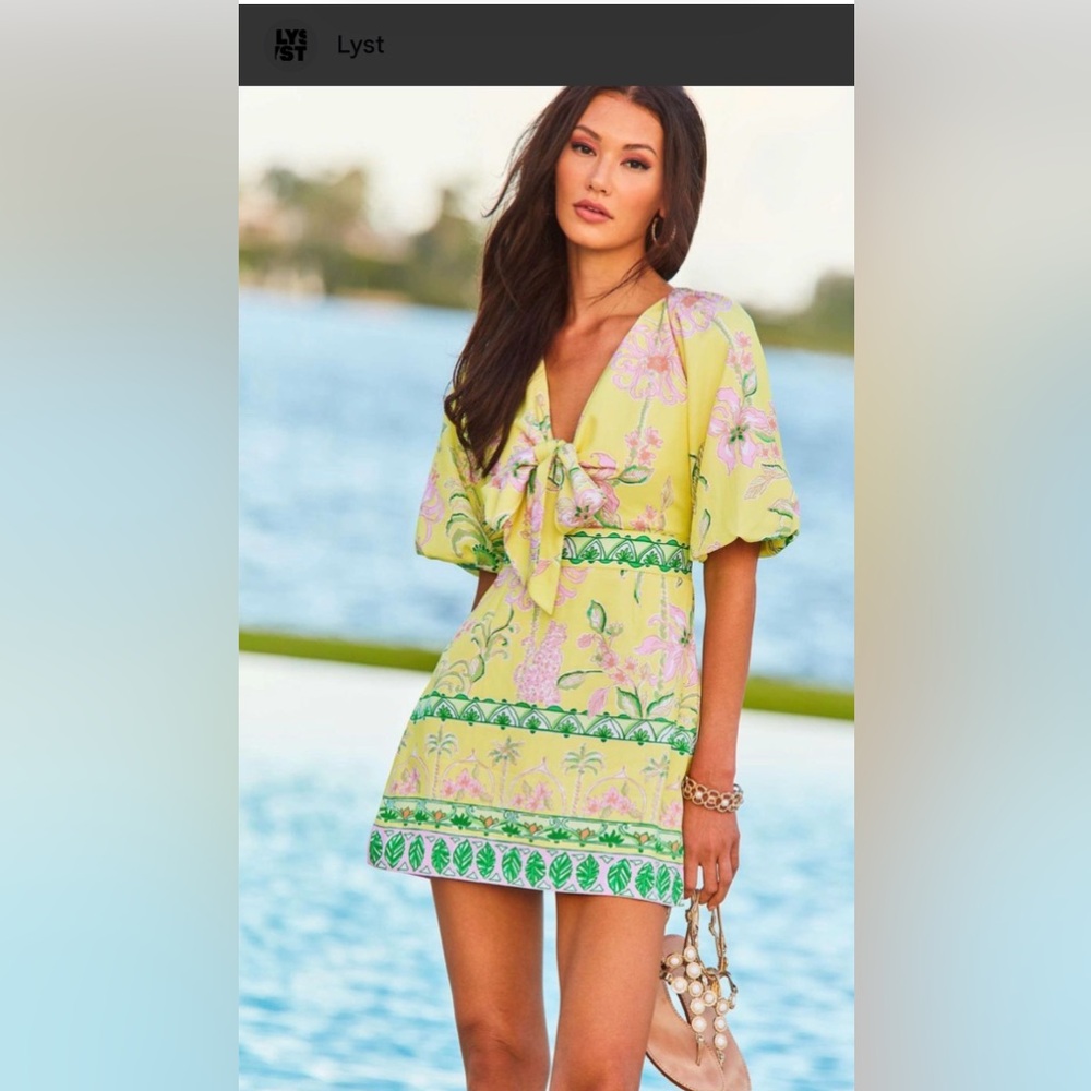 Lilly Pulitzer Soumya Bow Short Sleeve Romper